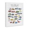 Stupell Industries On The Go Transportation Alphabet Canvas Wall Art